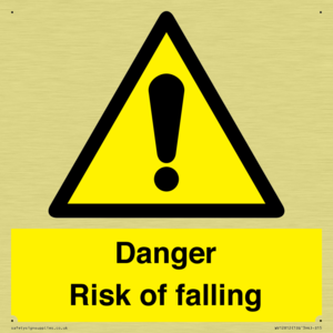 Danger Risk of falling